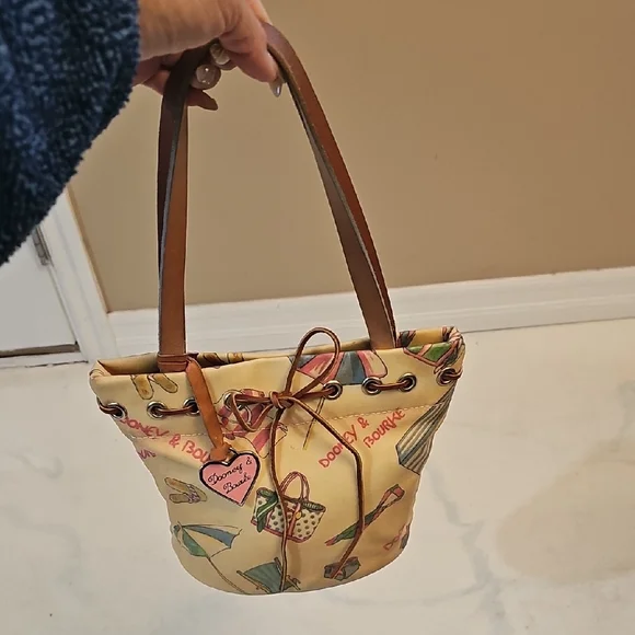 Dooney & Bourke Yellow Graphic Tote - Picture 2 of 11